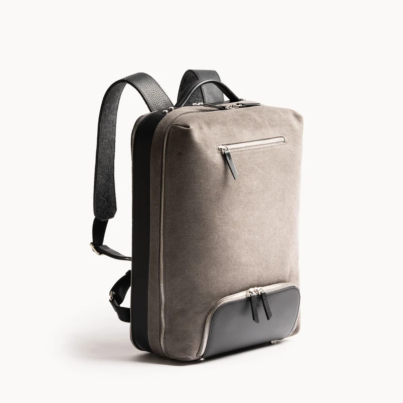 Sac à dos de voyage ~ ANTOINE - GRIS & NOIR
