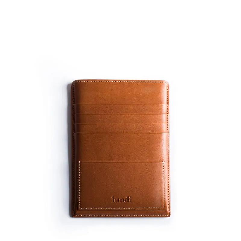 Porte passeport en cuir lundi | FLETCHER Cognac