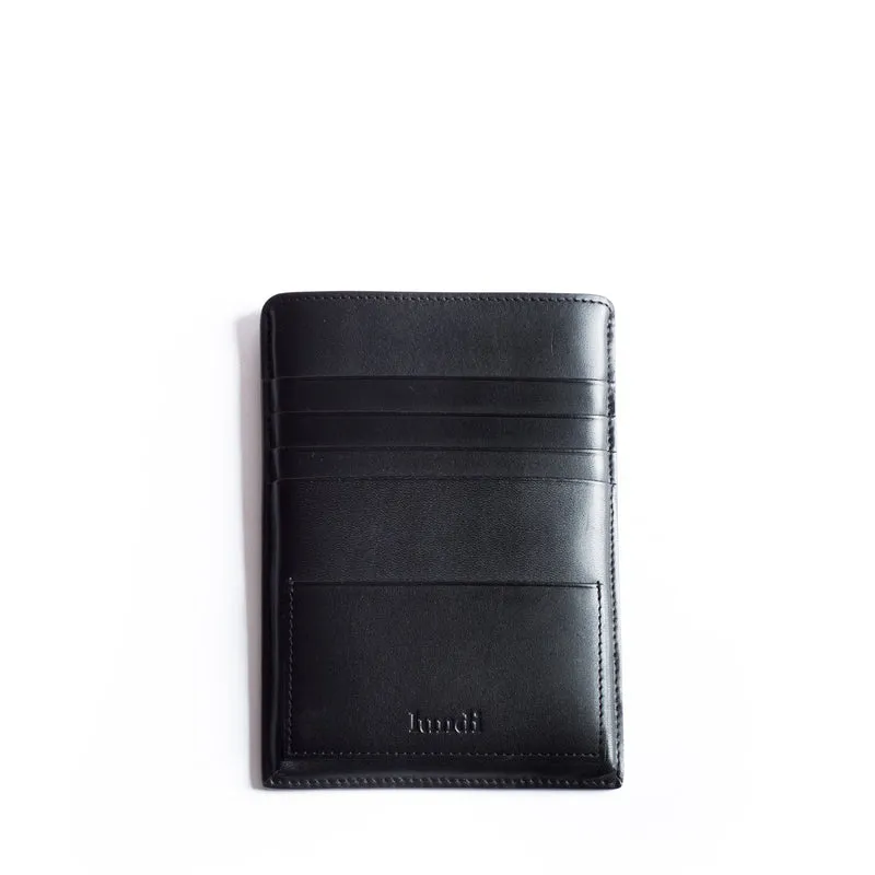 Porte passeport en cuir lundi | FLETCHER Noir