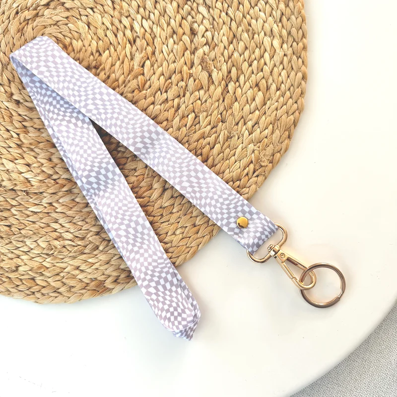 Lanière courte (Damier lilas)