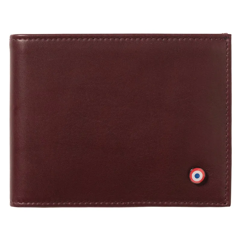 ARTHUR 2.0 Cuir Lisse Portefeuille Italien Vigne Rouge Personnalisé