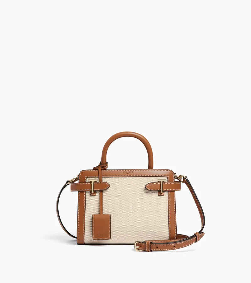 Petit sac Emilie Le Tanneur Toile Coton et Cuir