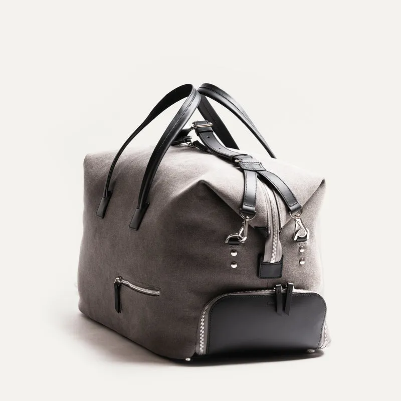 REMINGTON | Toile grise & cuir noir - Imparfait #1