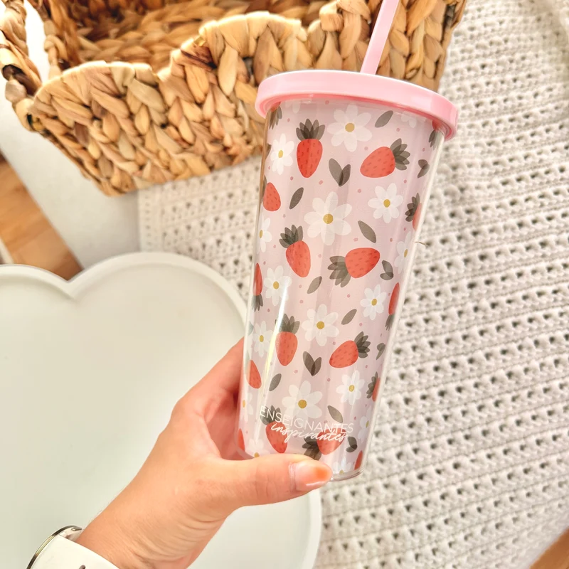 Verre double paroi (Fraises)