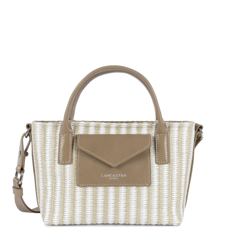 Mini sac cabas main - KBA Marinière Osier