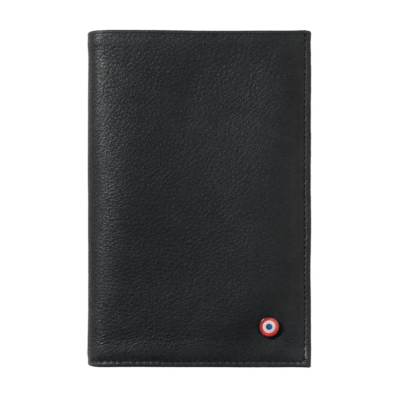 GUSTAVE Cuir nubuck 2 volets Noir c'est noir