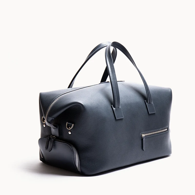 Sac week-end cuir ~ WILSON - MARINE