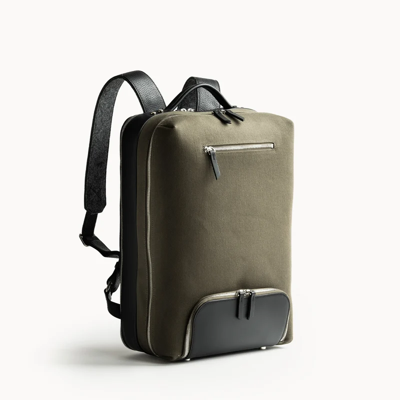 Sac à dos de voyage ~ ANTOINE II - KAKI & NOIR