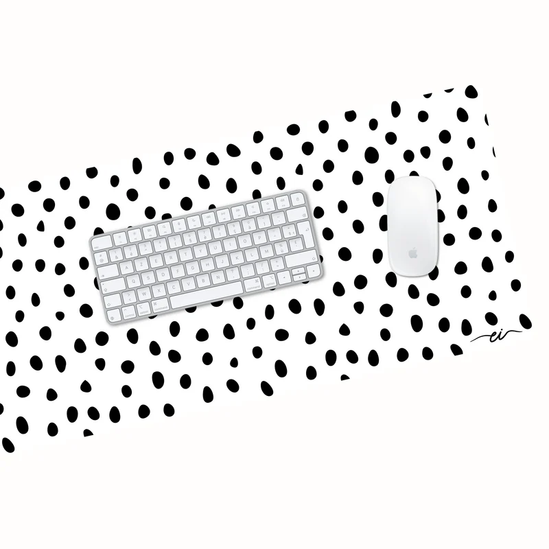 Tapis de bureau (à pois)