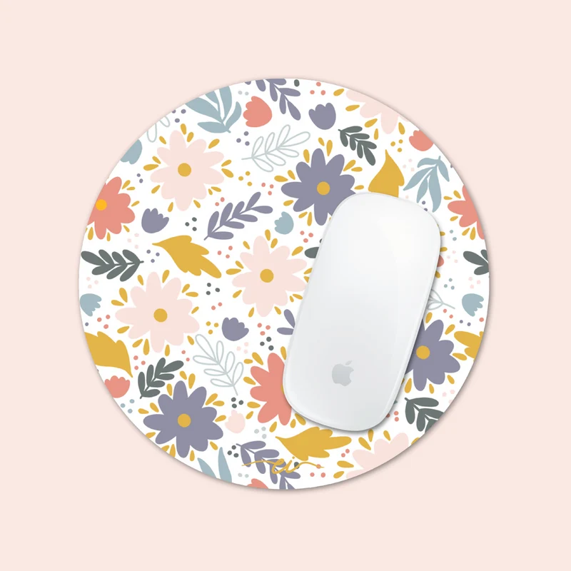 Tapis de souris (fleurs colorées)