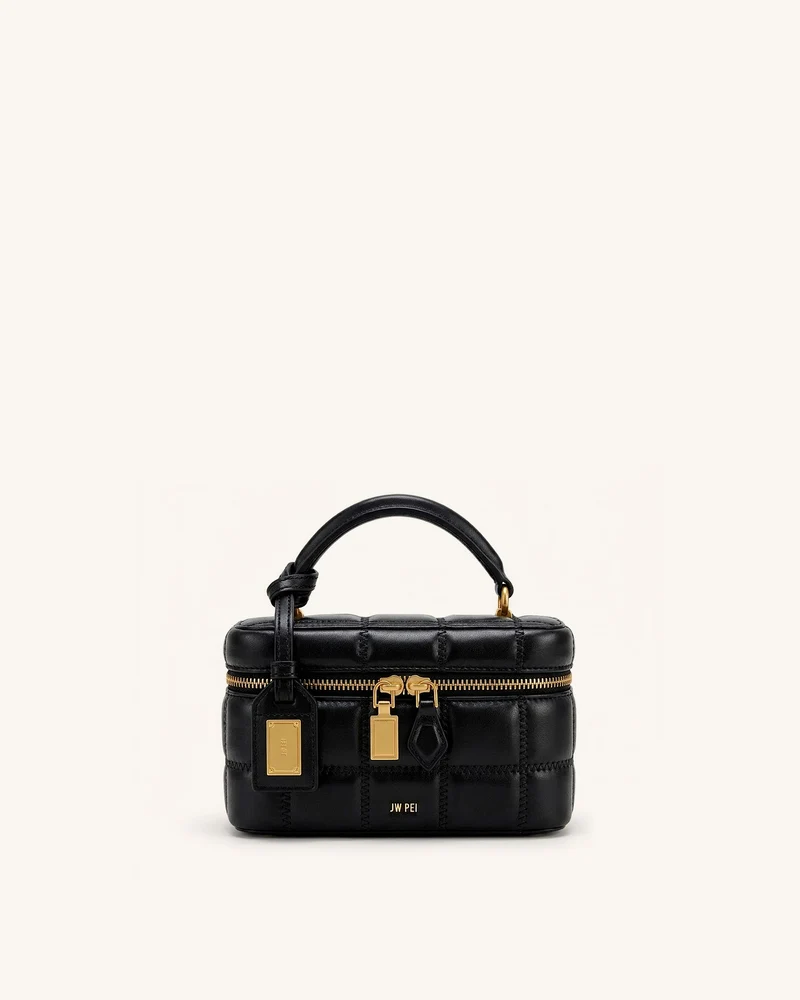 Cleo Sac boîte à poignée supérieure - Noir