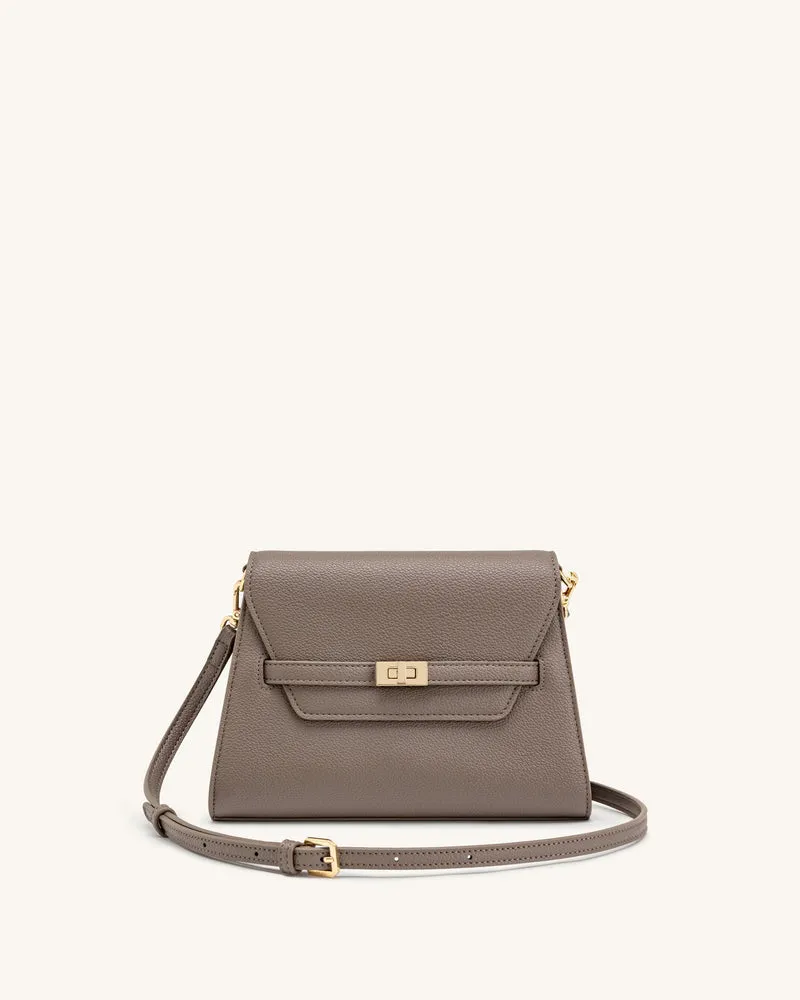 Piper Sac bandoulière grainé - Taupe