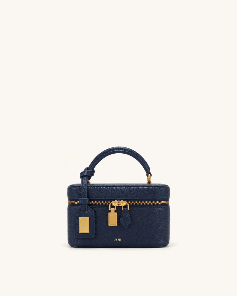 Cleo Sac boîte à poignée supérieure - Bleu marine