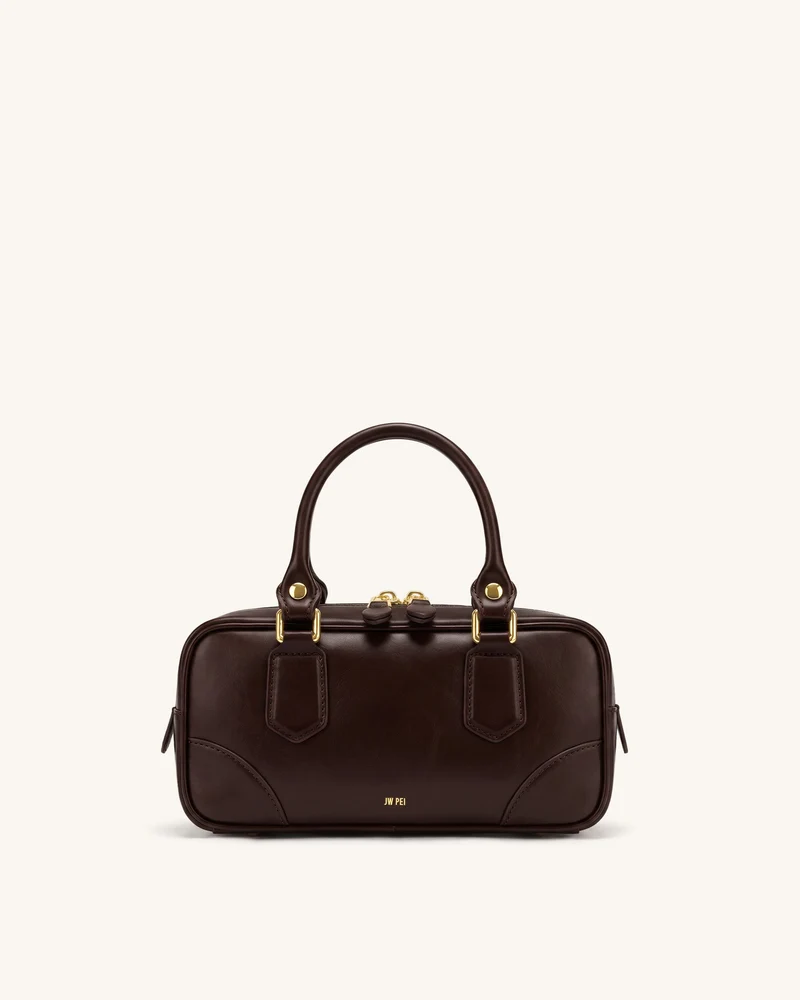 Odette Sac Boston à poignée supérieure - Marron foncé