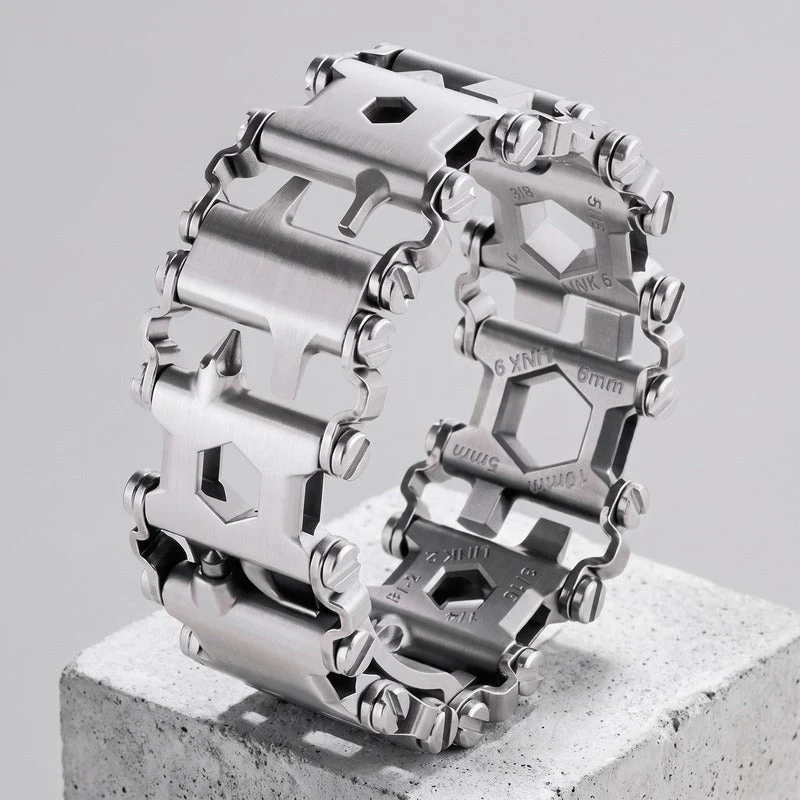 Bracelet Homme Outil, 29 Fonctions dans les Maillons