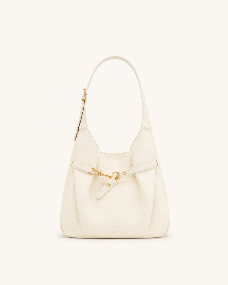 Alina Sac hobo grainé - Blanc