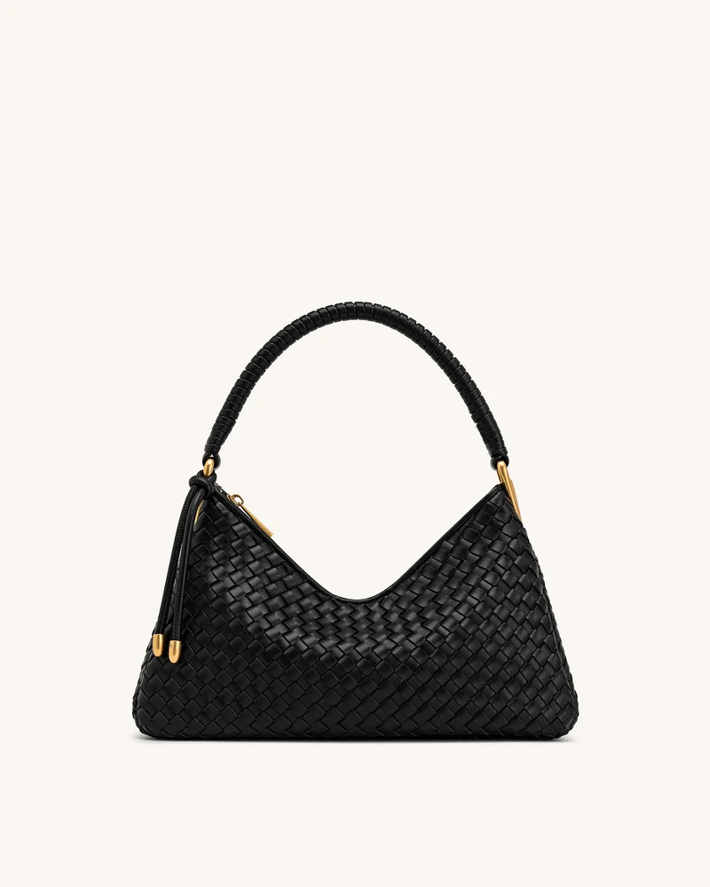 Lorena Sac bandoulière tressé - Noir