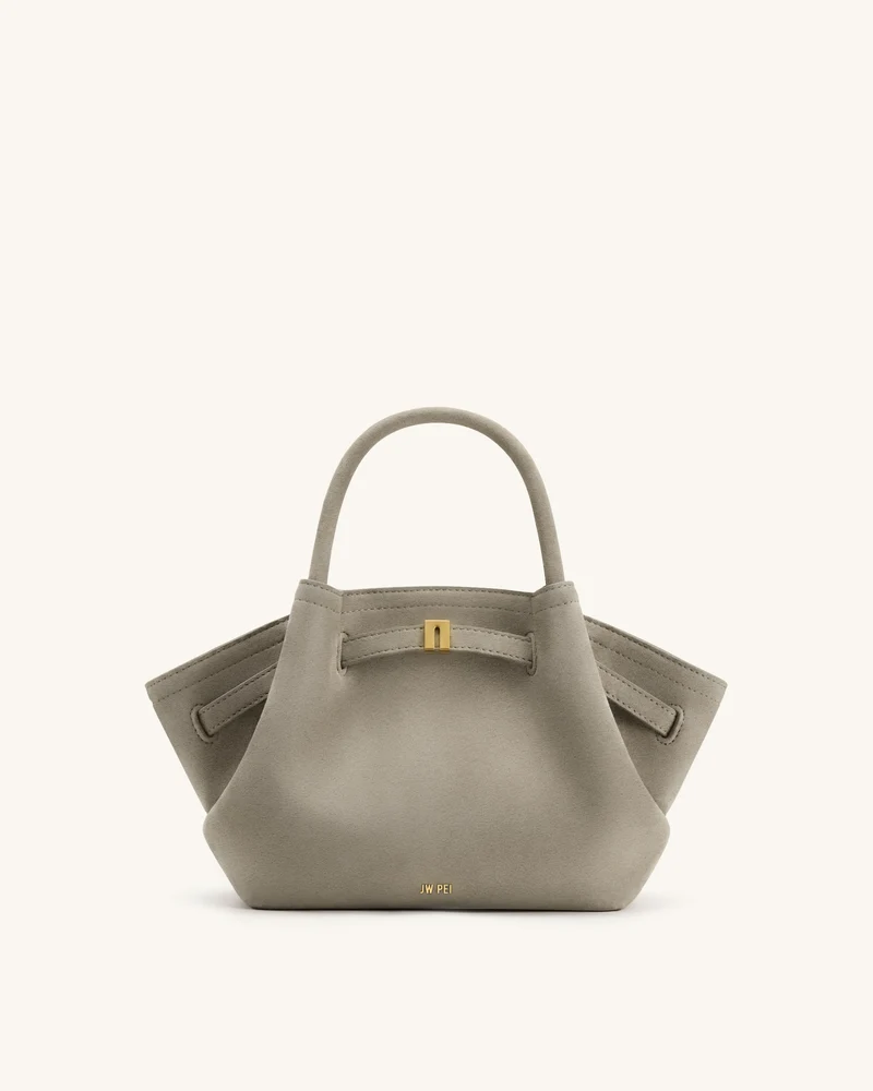 Mini sac cabas en similicuir Hana - Gris