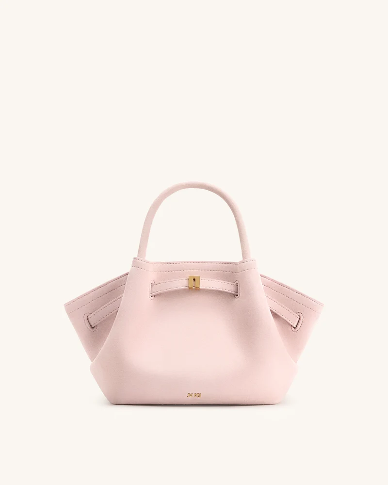 Mini sac cabas en similicuir Hana - Rose