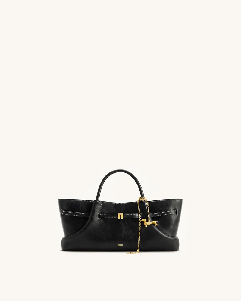 Maeve Sac Cabas Breloque Teckel en Métal - Noir
