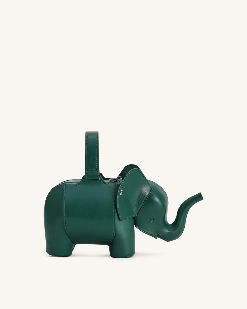 Claire Sac à main en forme d'éléphant - Vert