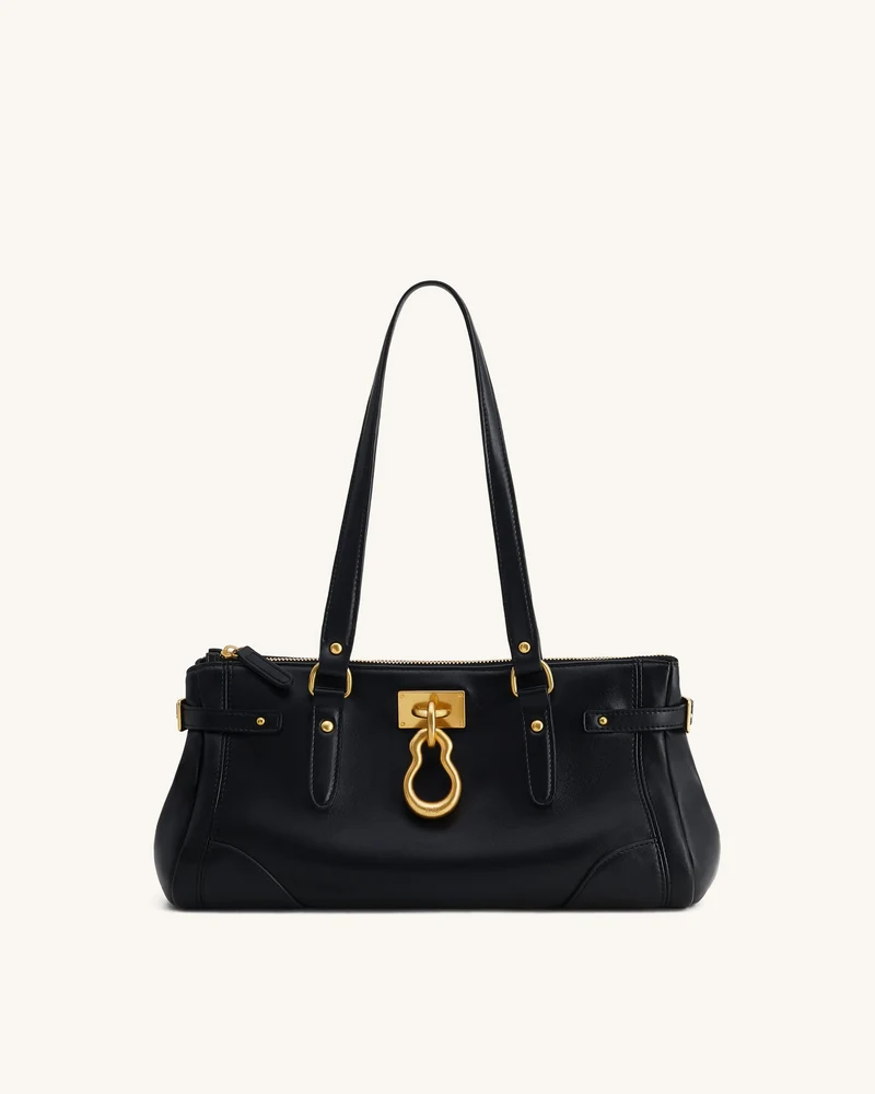 Sac fourre-tout allongé Yvette - Noir