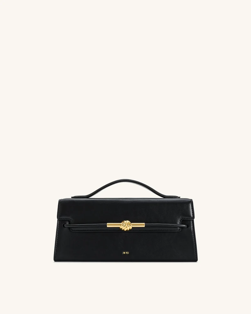Sac à anse supérieure Nœud de corde métallique Lena - Noir