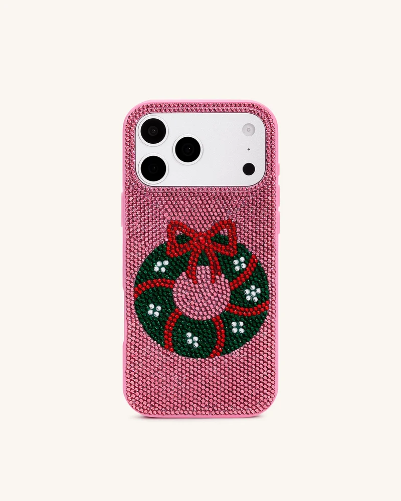 Coque de téléphone Bling Couronne Holiday - Rose