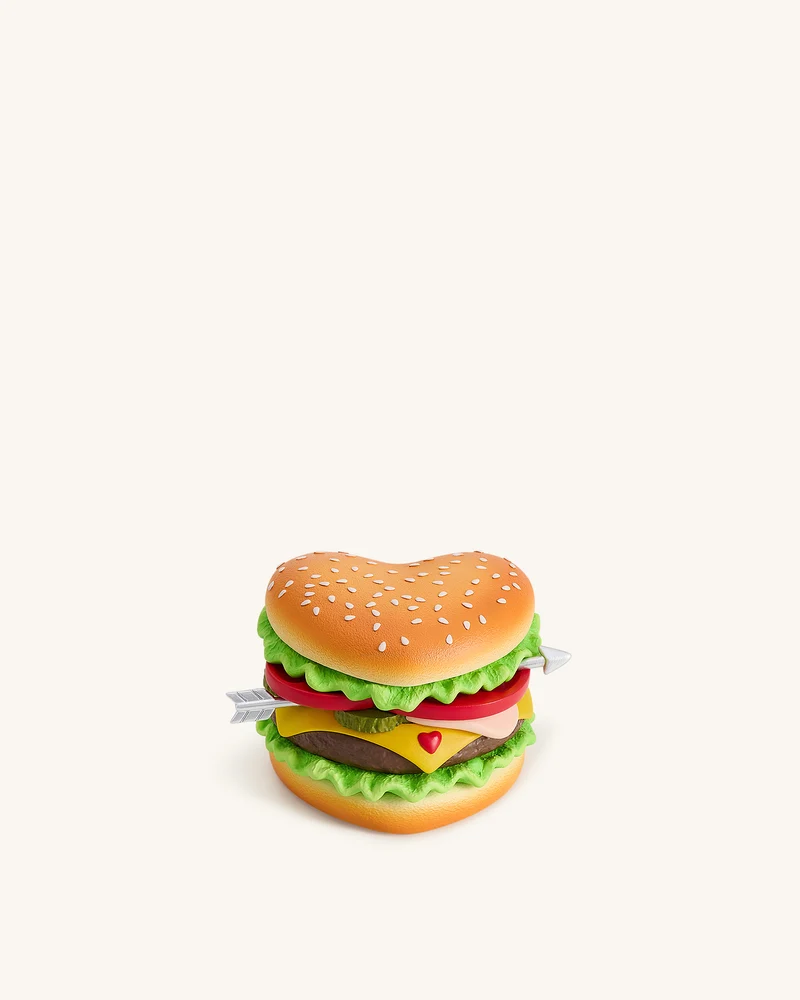 Pochette fantaisie Burger Cœur - Multicolore