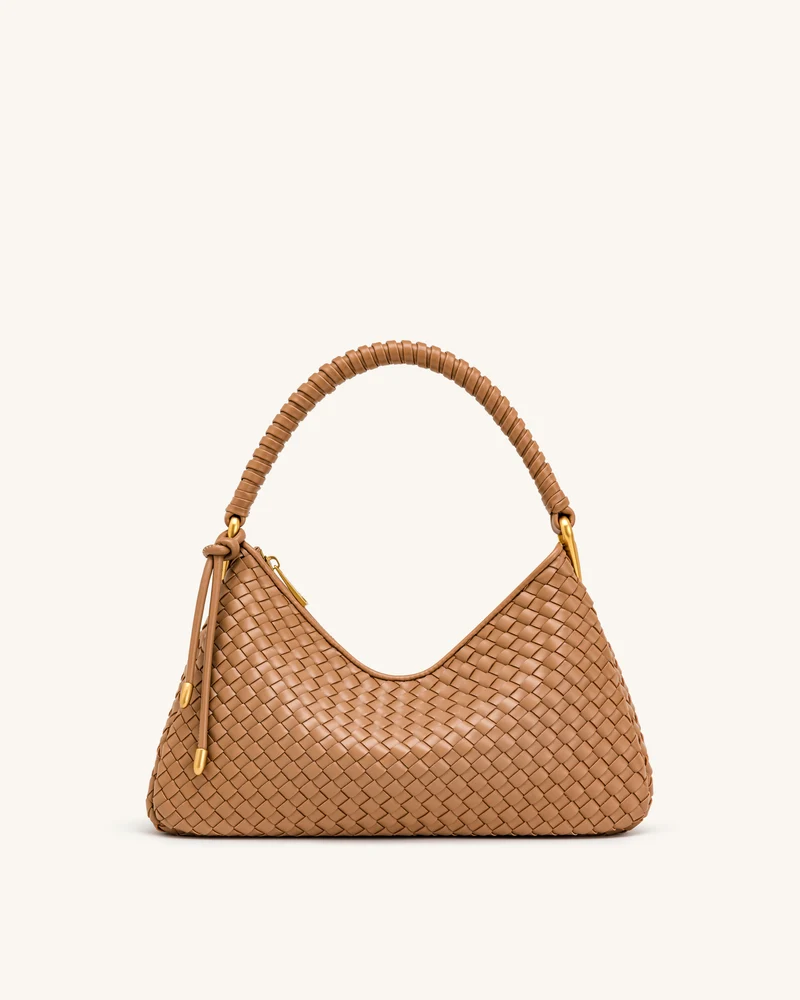 Lorena Sac à bandoulière tissé - Camel