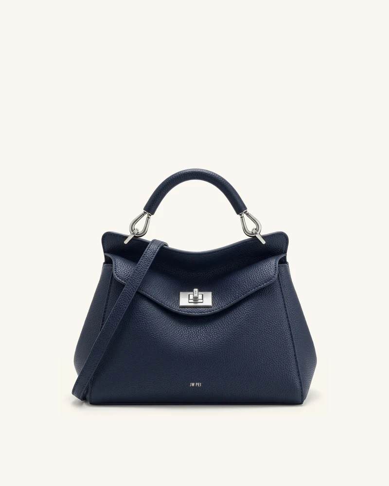 Lucia Sac à main classique à poignée supérieure - Bleu marine