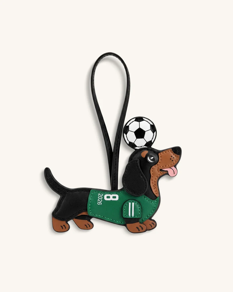 Breloque Sac Maillot de Foot Teckel Coupe du Monde - Vert