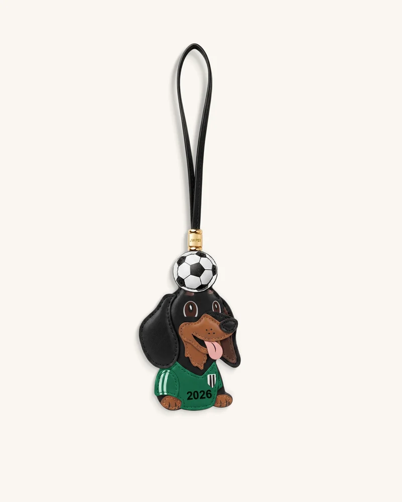Breloque Sac Ballon de Foot Teckel Coupe du Monde - Vert