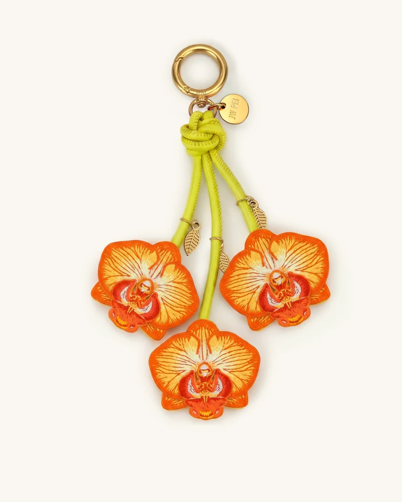 Breloque de sac Orchid - Orange vif