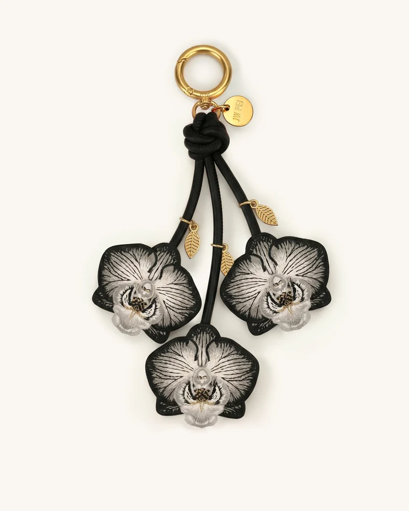 Breloque de sac Orchid - Noir