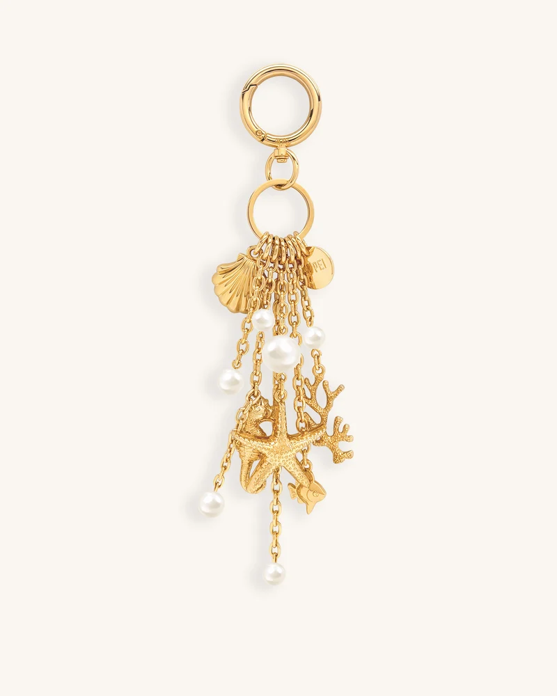 Breloque sac fausse perle Ocean Creature - Doré