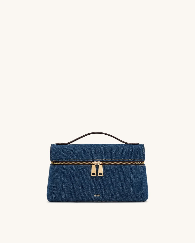 Thea Sac à main à poignée supérieure - Denim bleu