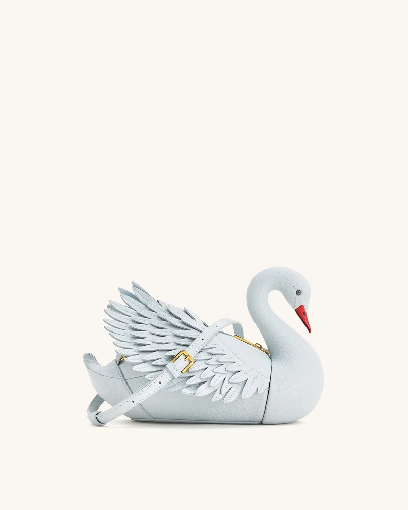 Alani Sac bandoulière en forme de cygne - Bleu clair