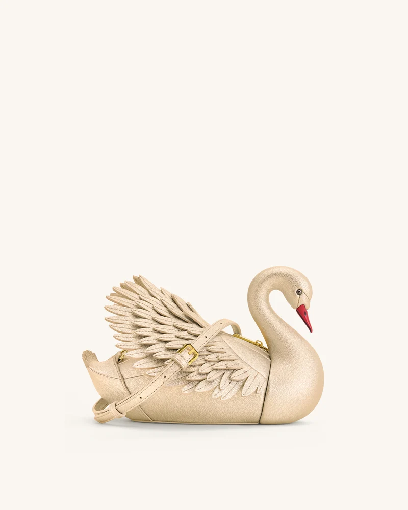Alani Sac bandoulière en forme de cygne - Doré