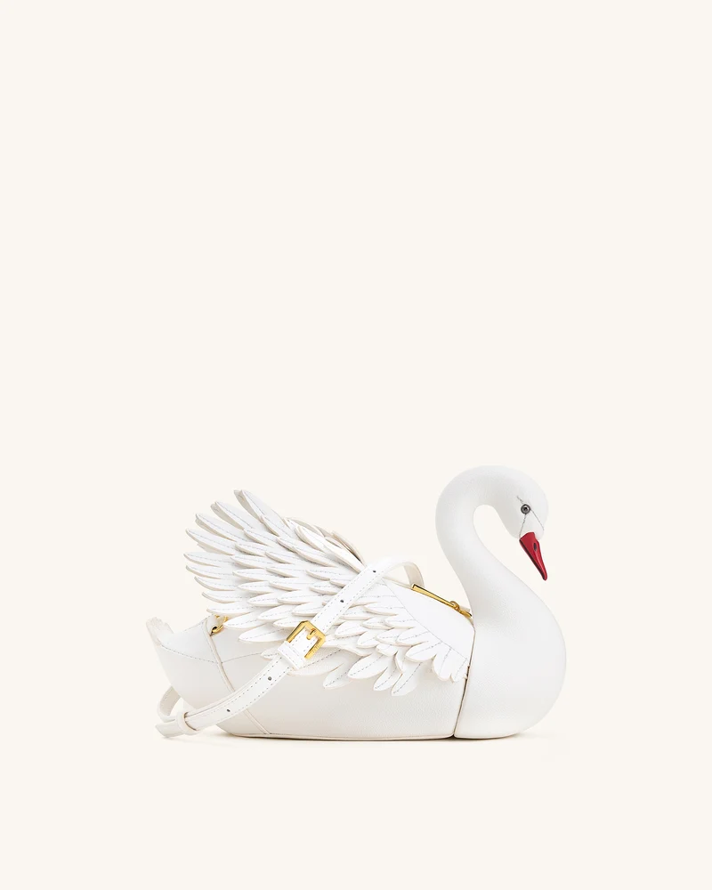 Alani Sac bandoulière en forme de cygne - Blanc