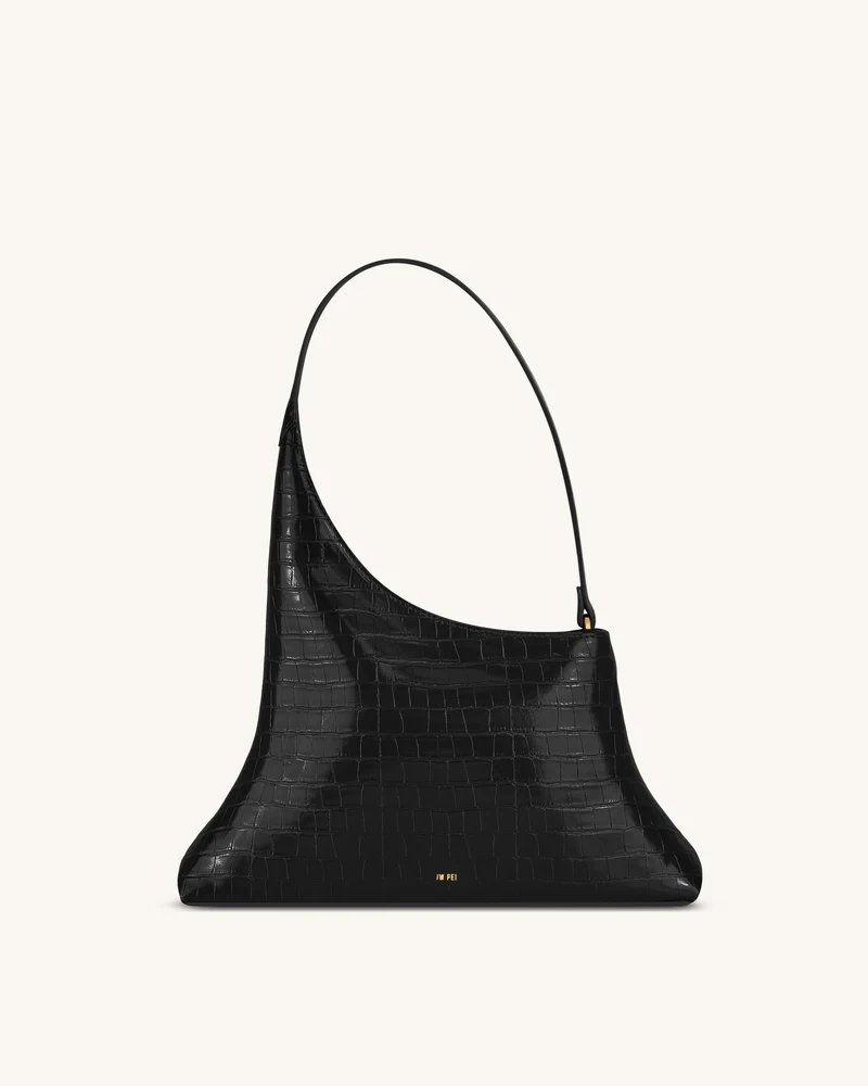 Lyra Sac à bandoulière - Noir Croco