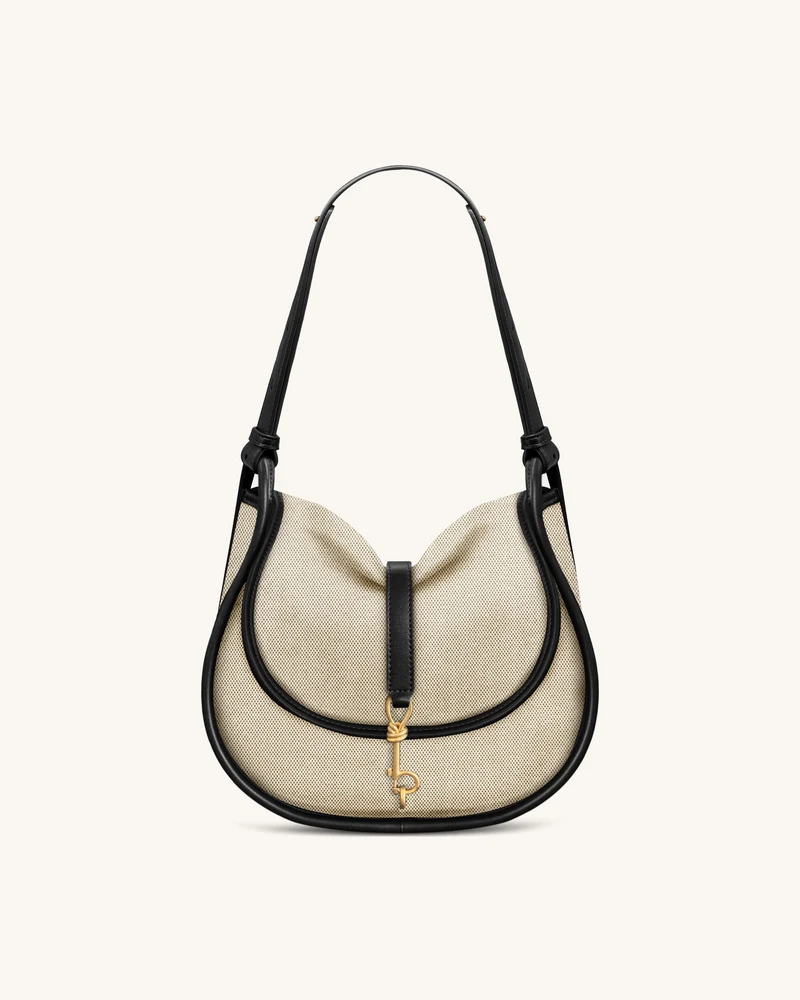 Arla Petit Sac Hobo - Toile Noire