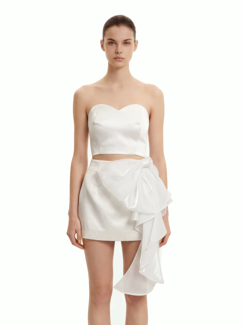 Bustier en cœur - Blanc