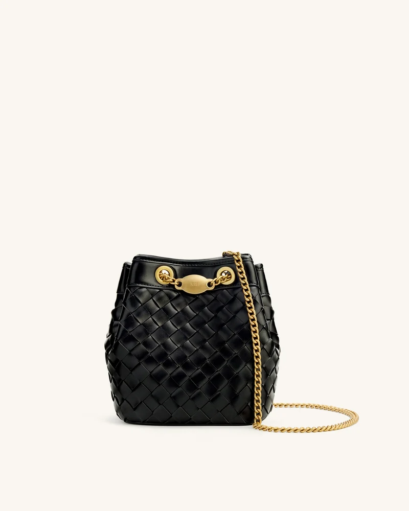 Sac Seau Tressé à la Main Yara – Noir