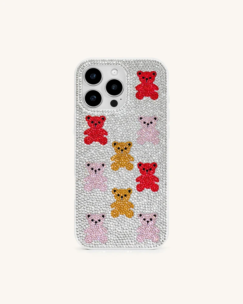 Coque Bear Bling – Multicolore/Blanc