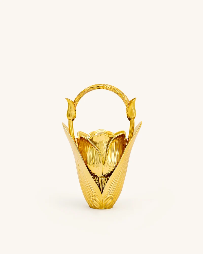 Ella Sac top-handle vase à tulipes - Or