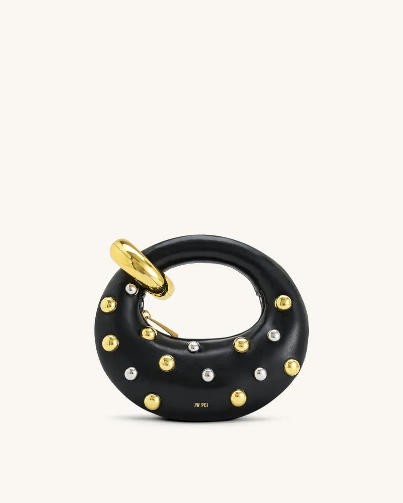 Sac Top Handle Mini Abacus à Clous - Noir