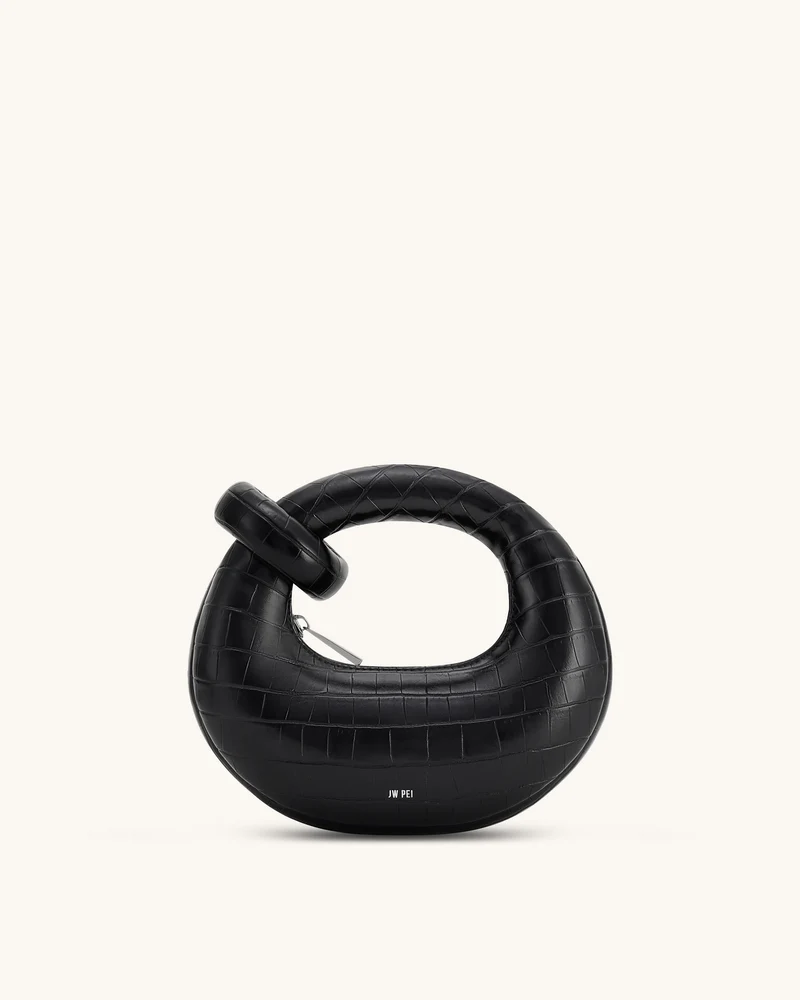 Sac Top Handle Mini Abacus - Croco Noir