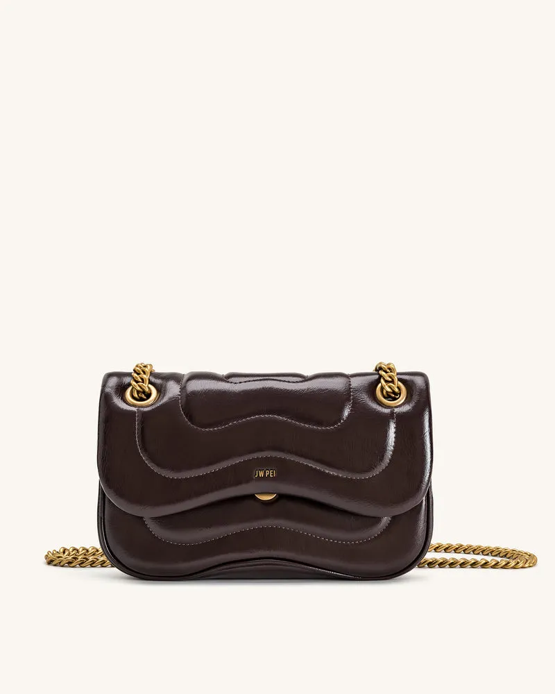 Tina Sac bandoulière matelassé - Brun profond