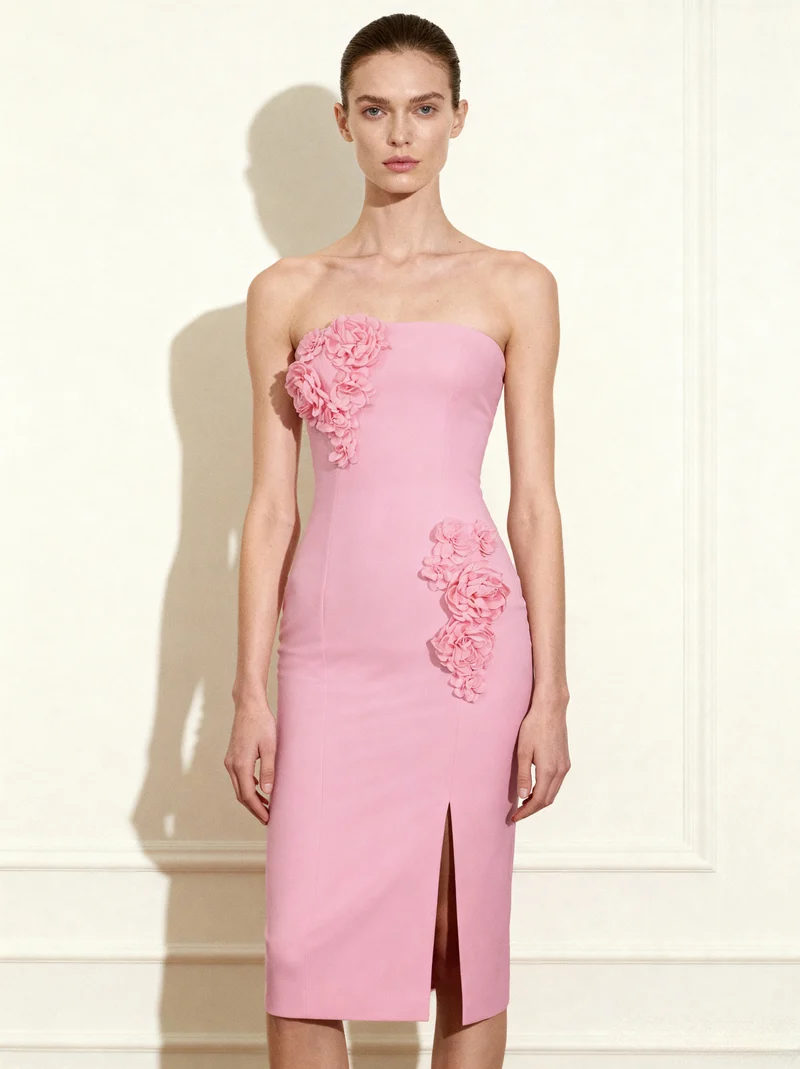 Robe de cocktail Perfection Pétale – Rose
